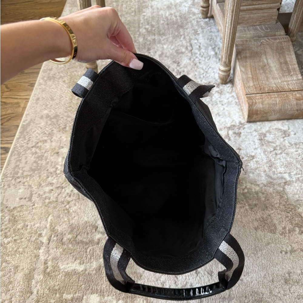Victoria’s Secret Black Glam Metallic Tote Bag - Picture 4 of 5